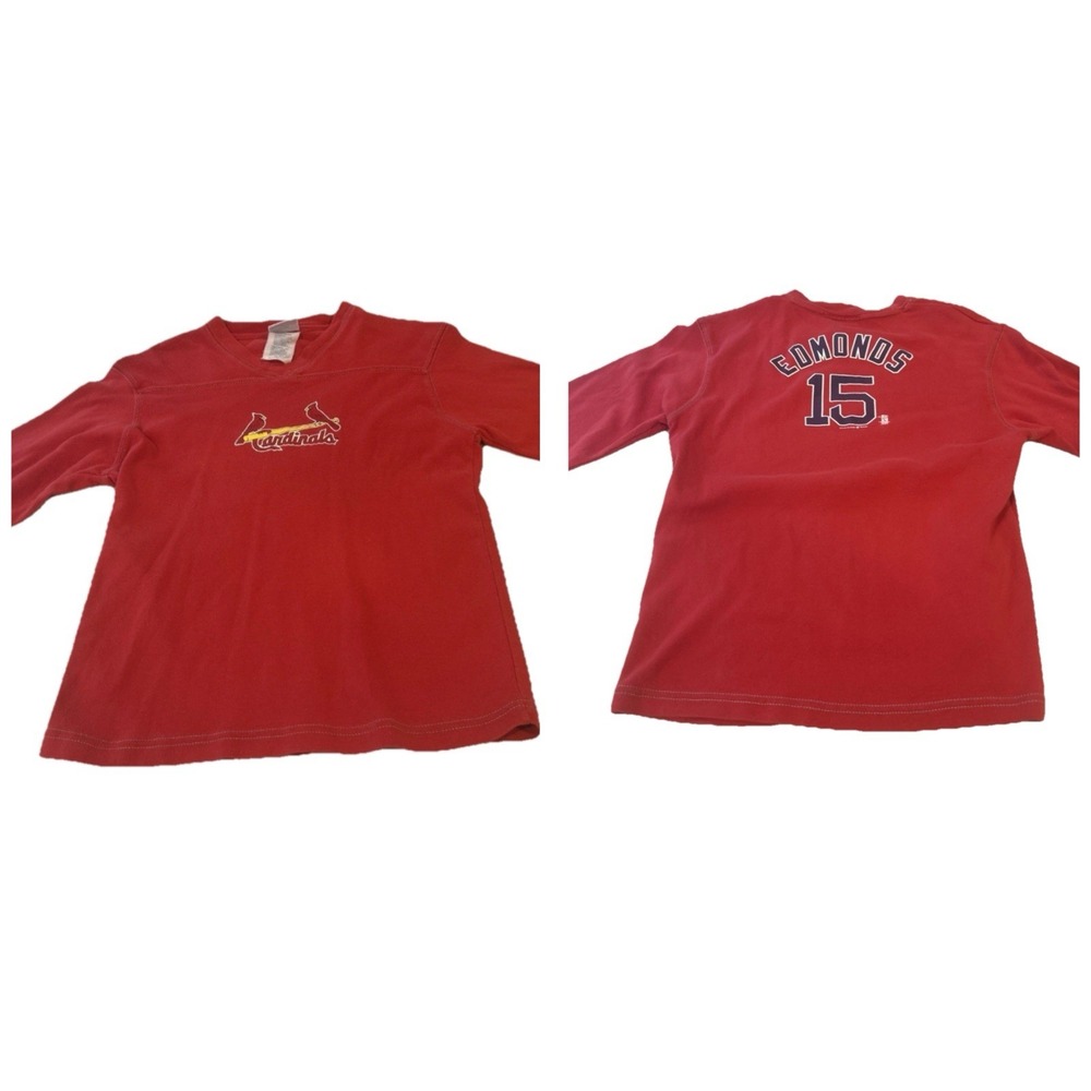 Vtg Genuine Merchandise MLB Cardinals Quarter Long Sleeve Women's M Lady Slugger